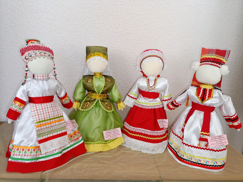 Поволжские красавицы. Куклы в татарском, чувашском, русском и мордовском национальных костюмах.  Михайлова Елизавета Дмитриевна,Евграфова Ева Валерьевна, Закатнова София Михайловна, Башаева Дарья Викторовна
