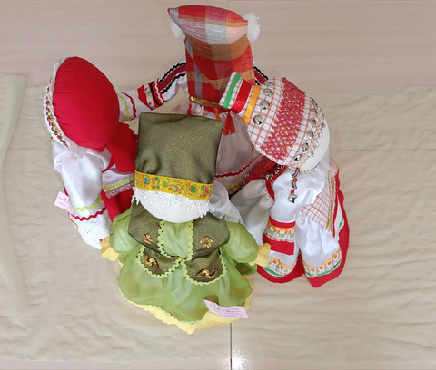 Поволжские красавицы. Куклы в татарском, чувашском, русском и мордовском национальных костюмах.  Михайлова Елизавета Дмитриевна,Евграфова Ева Валерьевна, Закатнова София Михайловна, Башаева Дарья Викторовна