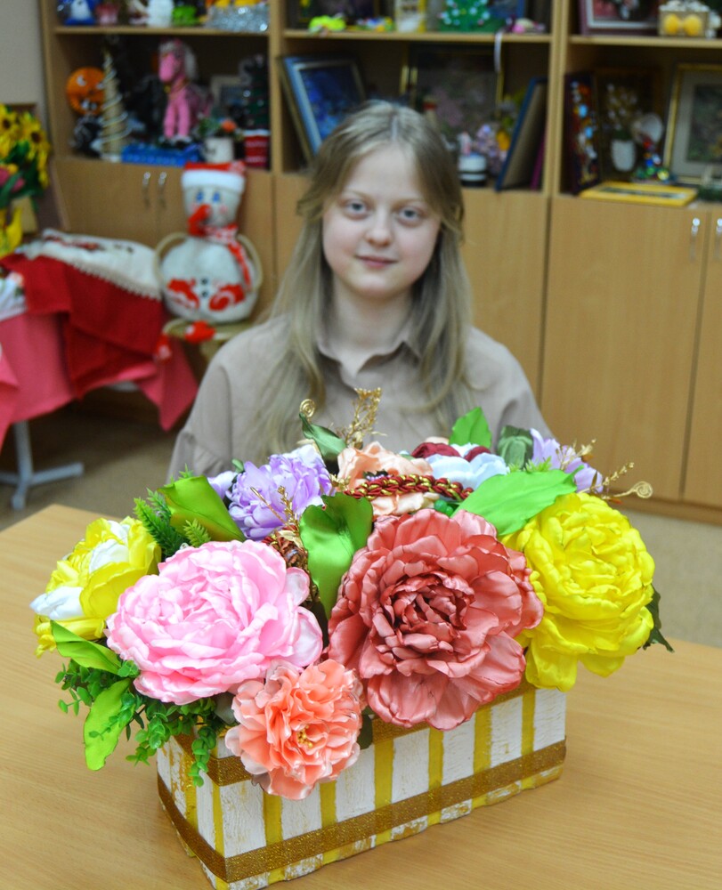 Композиция "Цветочная поляна".  Казина Мария Викторовна